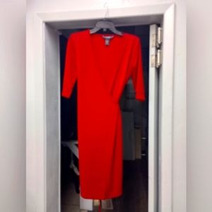 A red express dress
